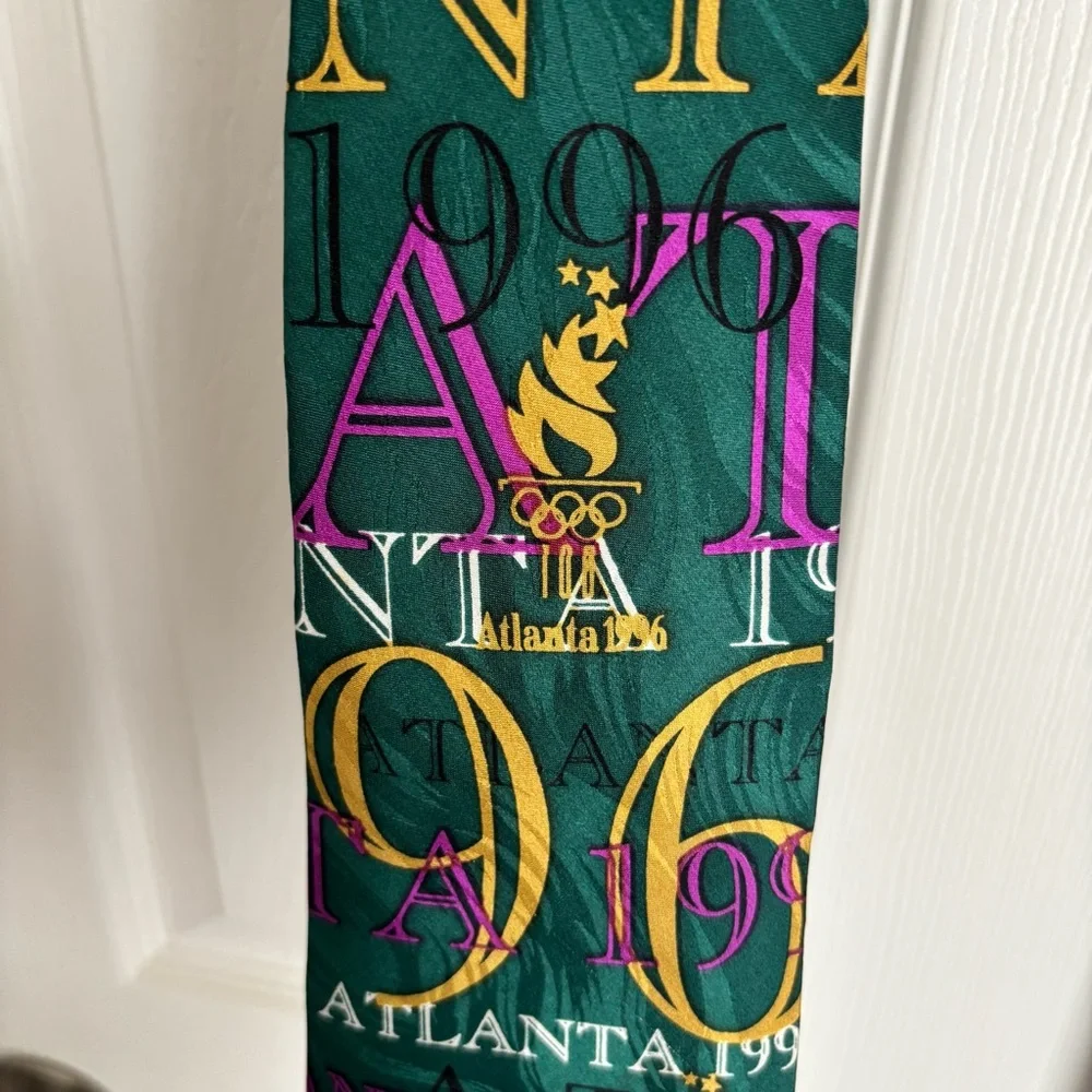 Lot of 2 VTG‎ 1996 Atlanta Olympic Games Collection Ties by Ralph Marlin
